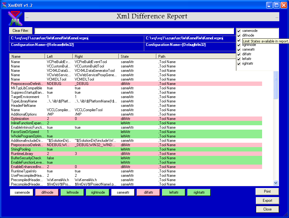 xmldiff-report